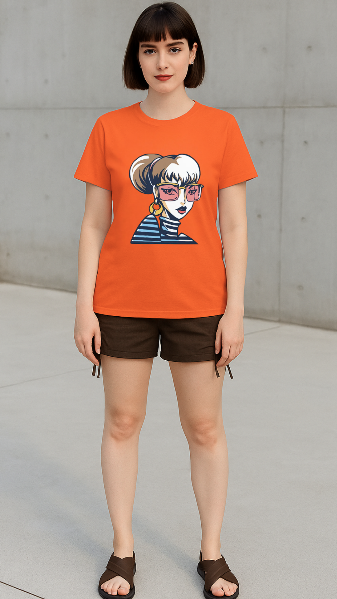 Women's Pop Lady Abstract Classic Fit T-shirt
