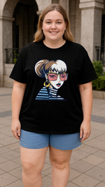 Women's Pop Lady Abstract Classic Fit T-shirt