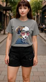 Women's Pop Lady Abstract Classic Fit T-shirt