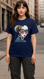 Women's Pop Lady Abstract Classic Fit T-shirt