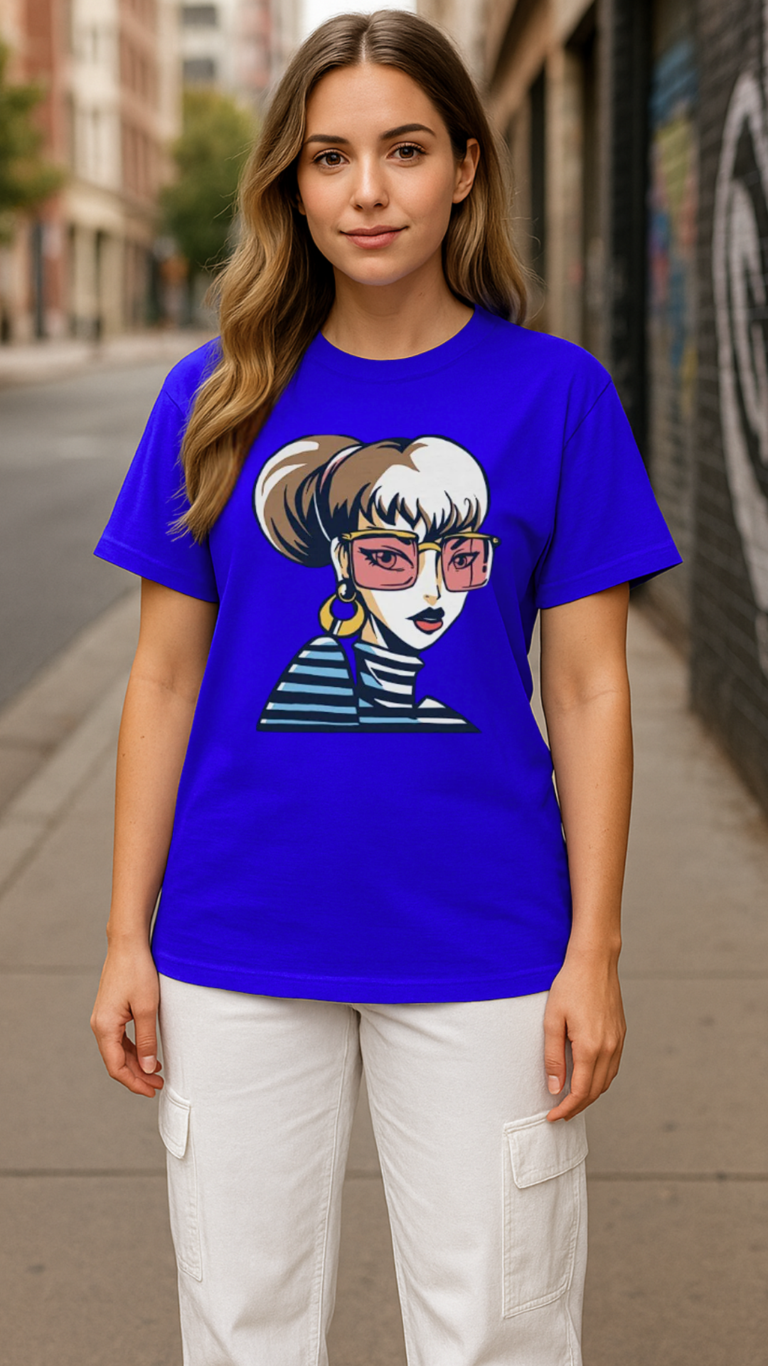 Women's Pop Lady Abstract Classic Fit T-shirt