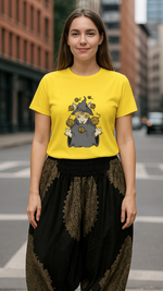 Women's Cat Wizard Acid & Punk Classic Fit T-shirt