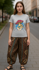 Women's Single Mushroom Acid & Punk Classic Fit T-shirt