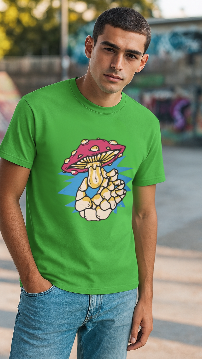 Men's Mushroom Streetwear Classic Fit T-shirt