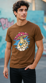 Men's Mushroom Streetwear Classic Fit T-shirt