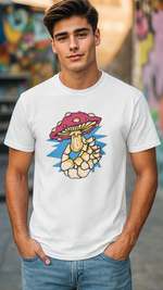 Men's Mushroom Streetwear Classic Fit T-shirt