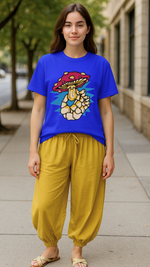 Women's Single Mushroom Acid & Punk Classic Fit T-shirt
