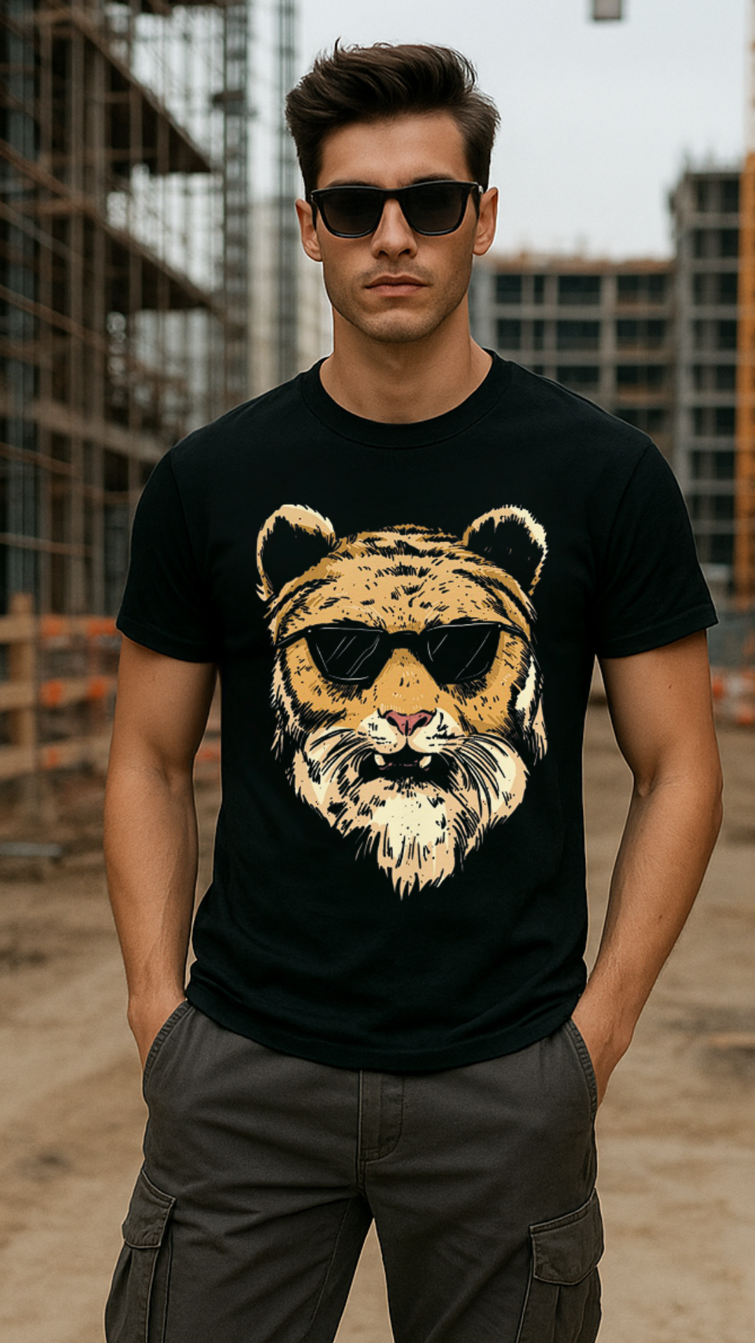 Men's Cool Tiger Streetwear Classic Fit T-shirt