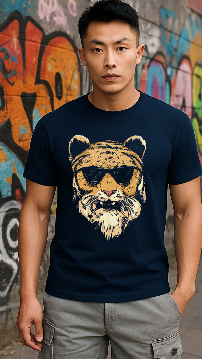 Men's Cool Tiger Streetwear Classic Fit T-shirt