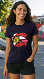 Women's Bullet Lips Streetwear Classic Fit T-shirt