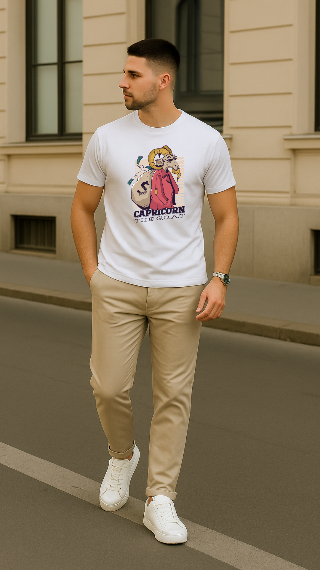 Men's Capricorn Streetwear Classic Fit T-shirt