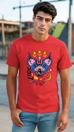 Men's Bat Gate Streetwear Classic Fit T-shirt