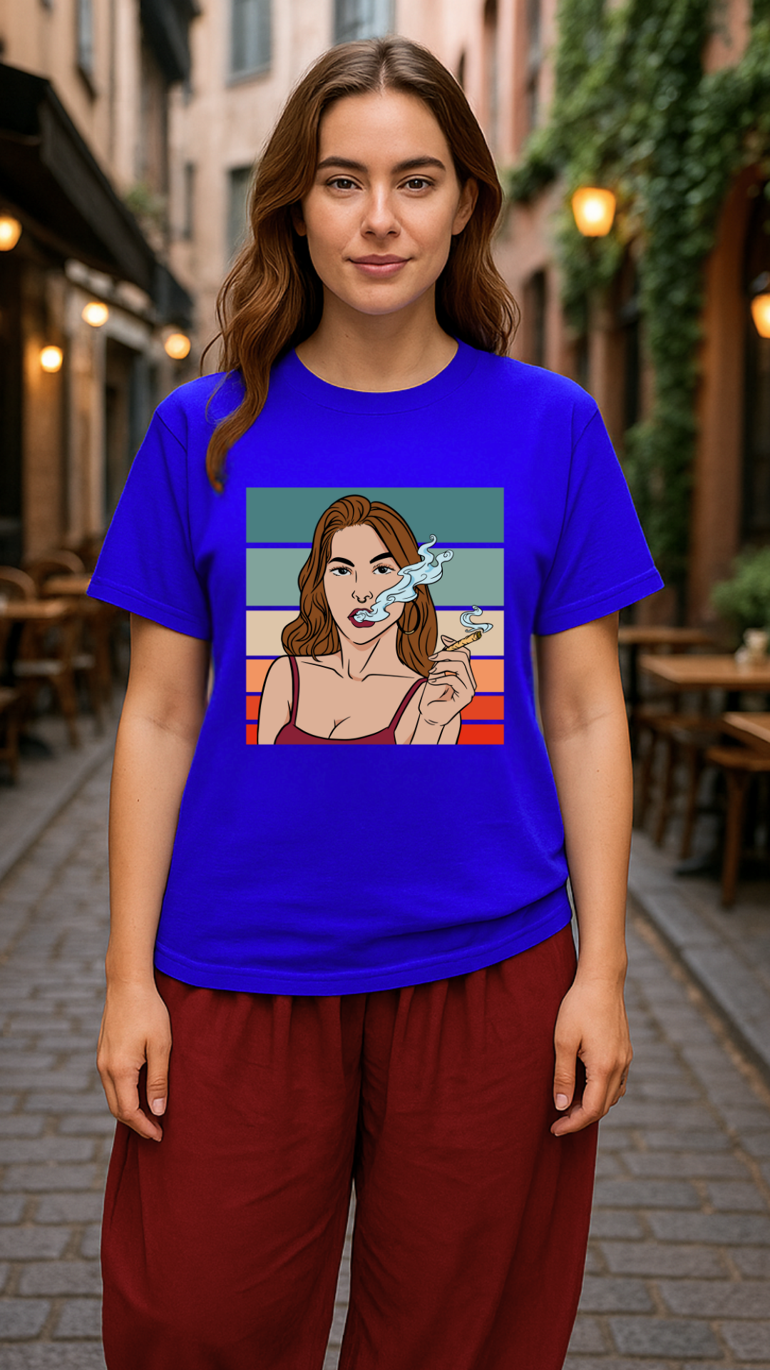 Women's Smoker Acid & Punk Classic Fit T-shirt