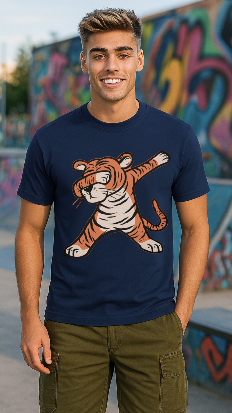 Men's Sawage Tiger Streetwear Classic Fit T-shirt