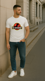 Men's No Internet Streetwear Classic Fit T-shirt
