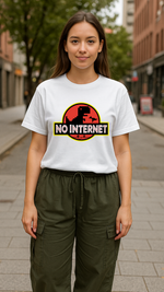 Women's No Internet Abstract Classic Fit T-shirt