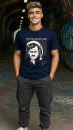 Men's White Christmas Streetwear Classic Fit T-shirt