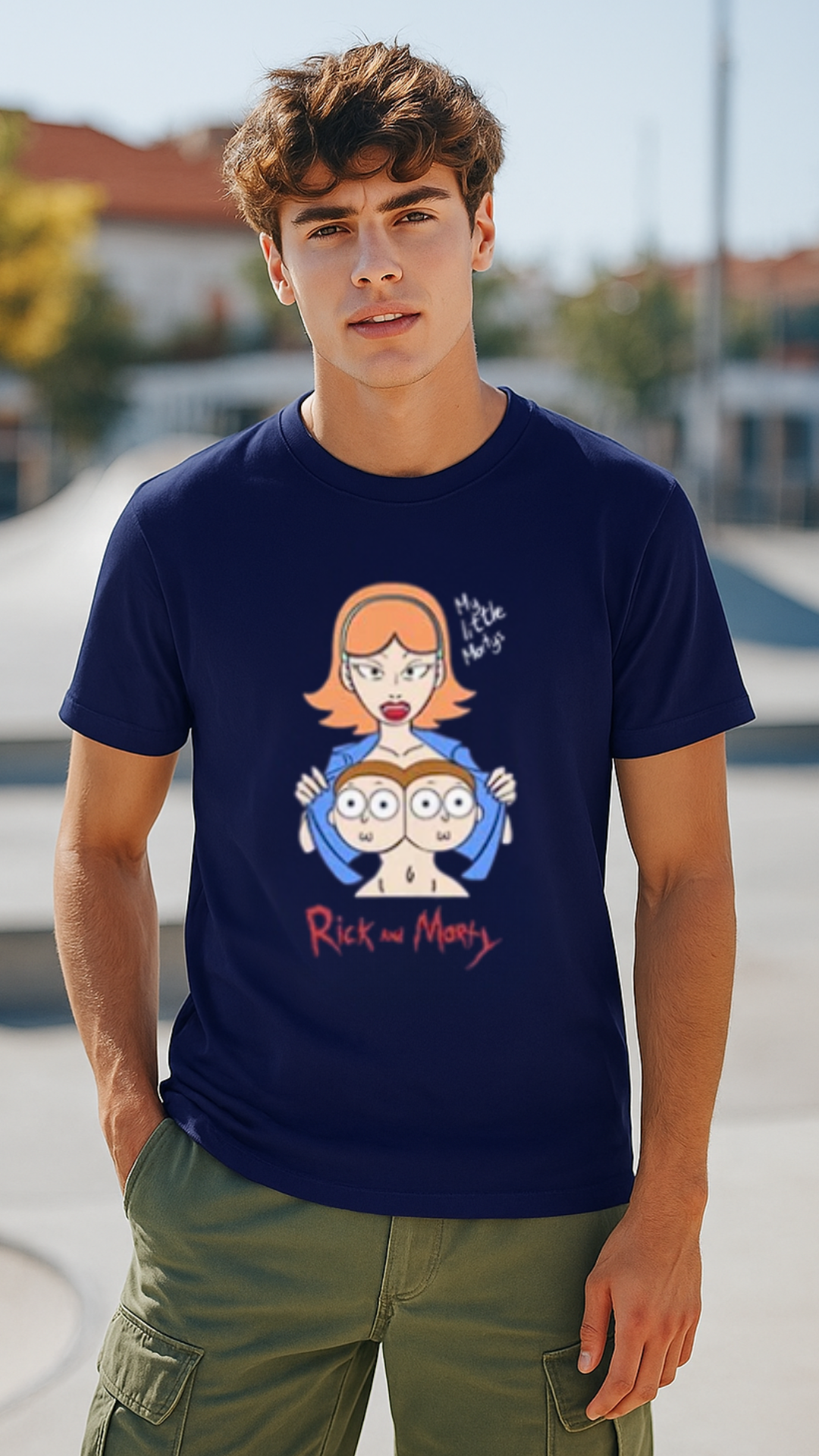 Men's Rick and Morty Streetwear Classic Fit T-shirt