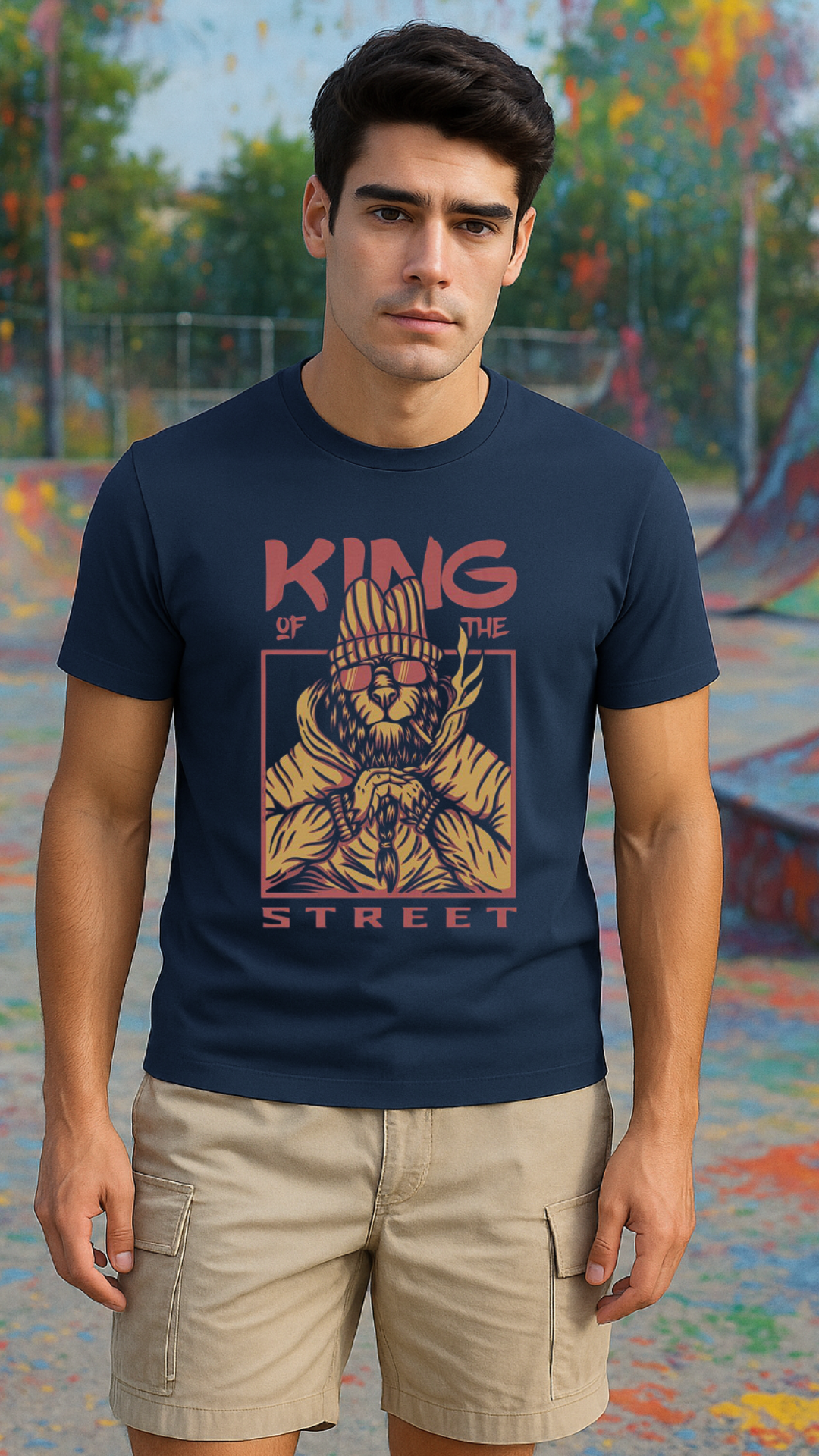Men's King Of The Street Streetwear Classic Fit T-shirt