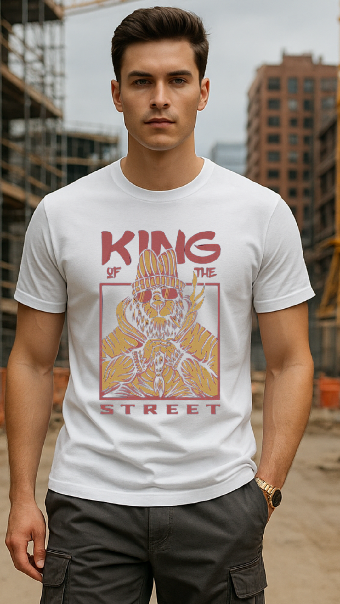 Men's King Of The Street Streetwear Classic Fit T-shirt