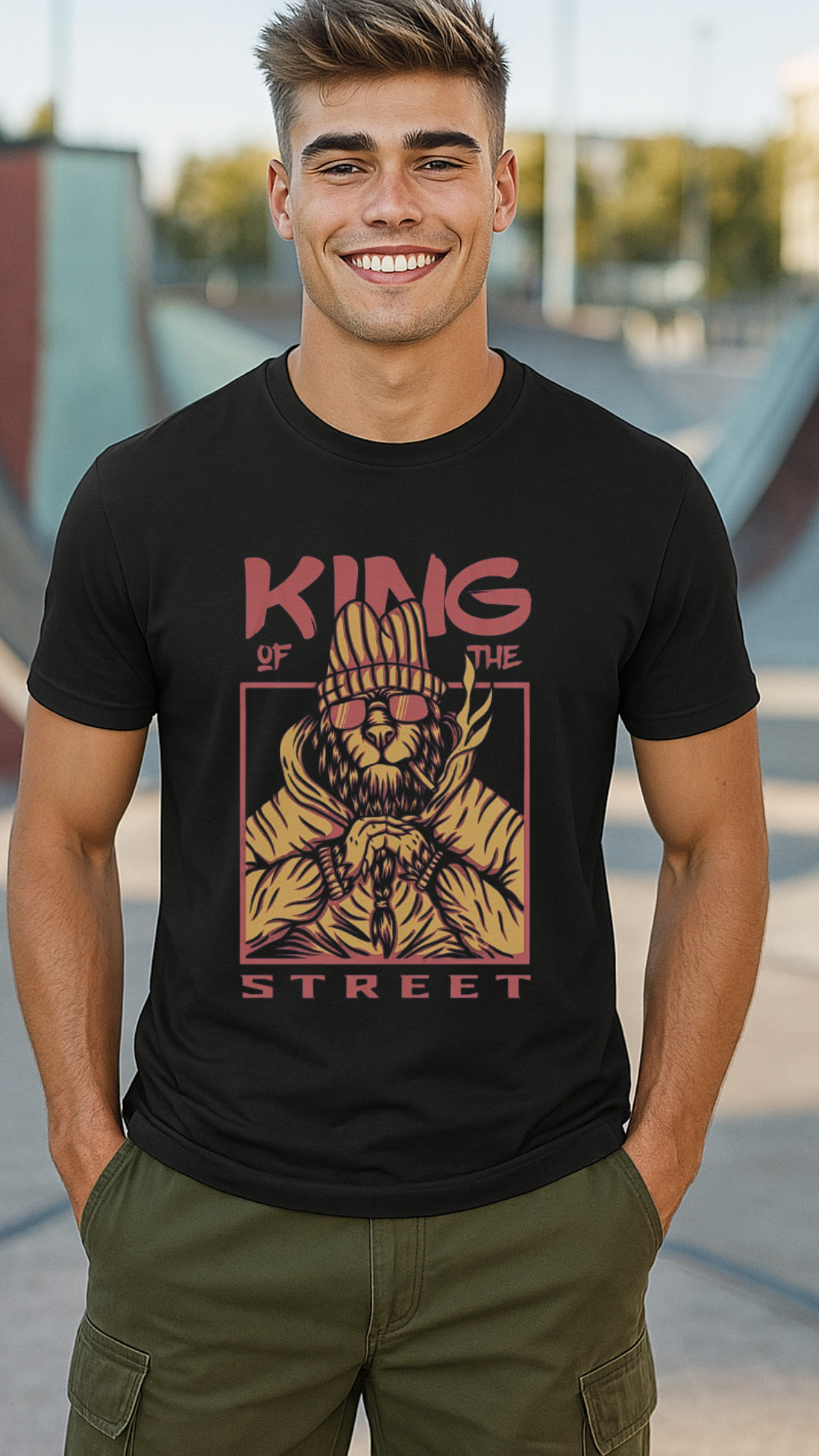 Men's King Of The Street Streetwear Classic Fit T-shirt