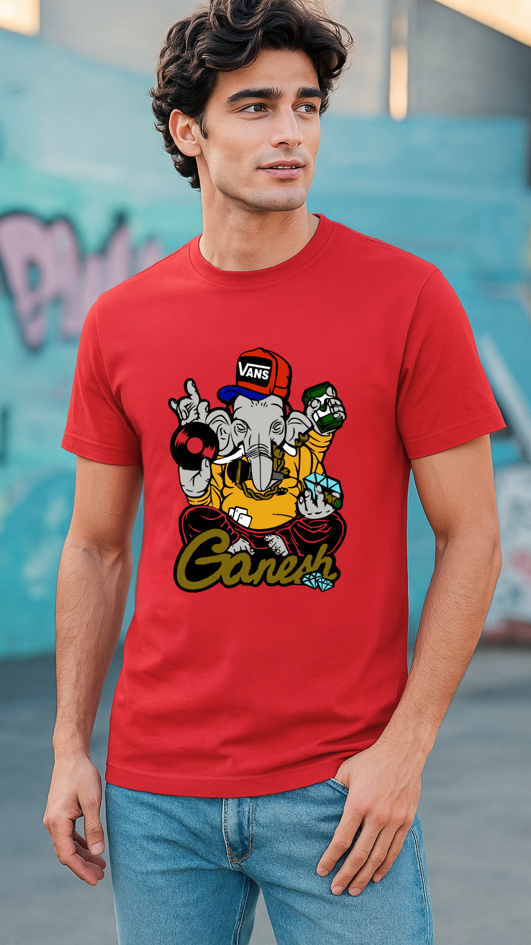 Men's Ganesh Streetwear Classic Fit T-shirt