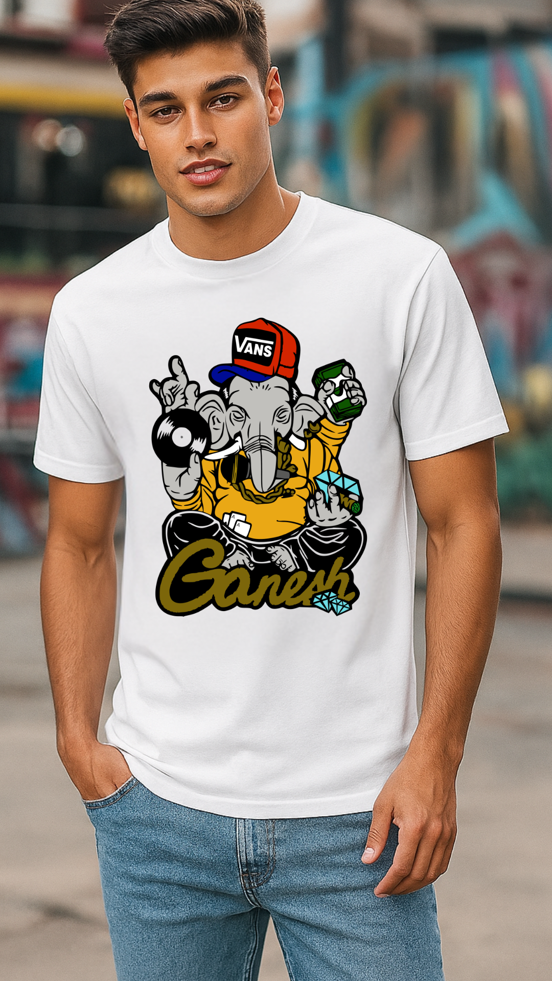 Men's Ganesh Streetwear Classic Fit T-shirt