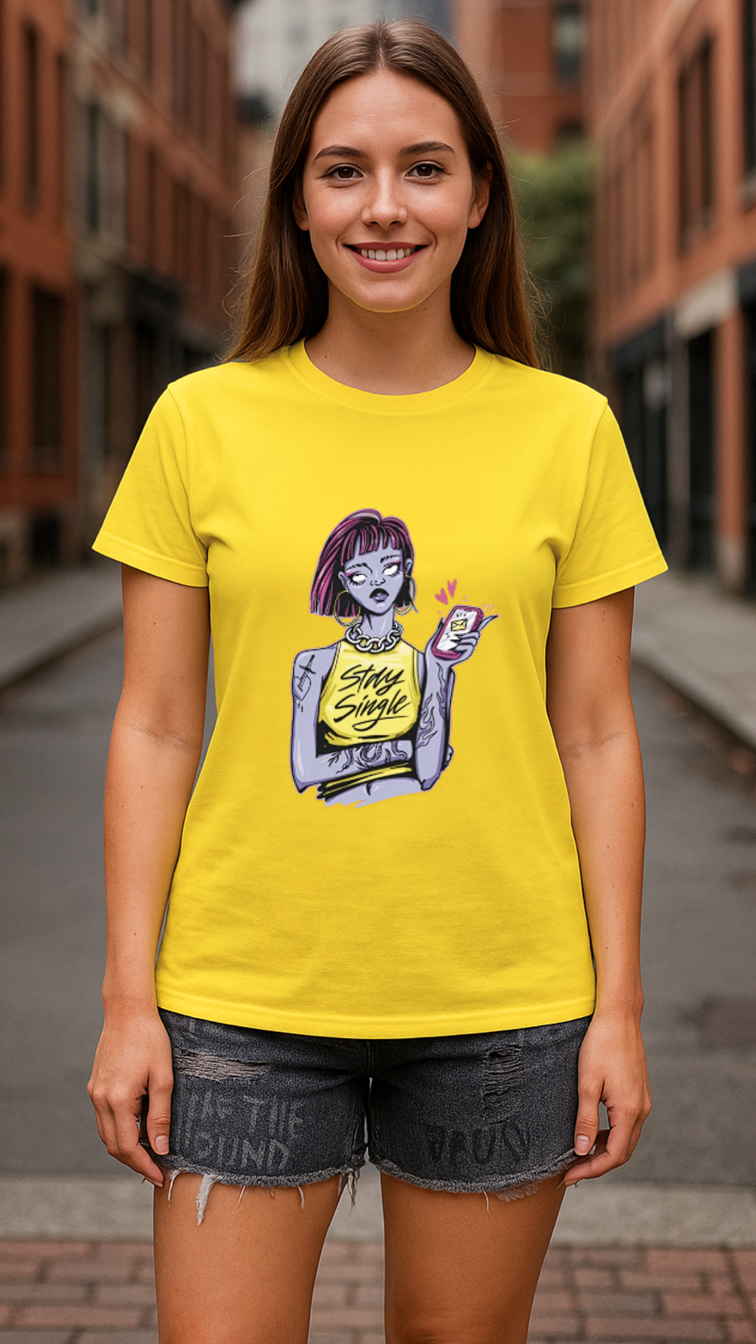 Women's Stay Single Streetwear Classic Fit T-shirt
