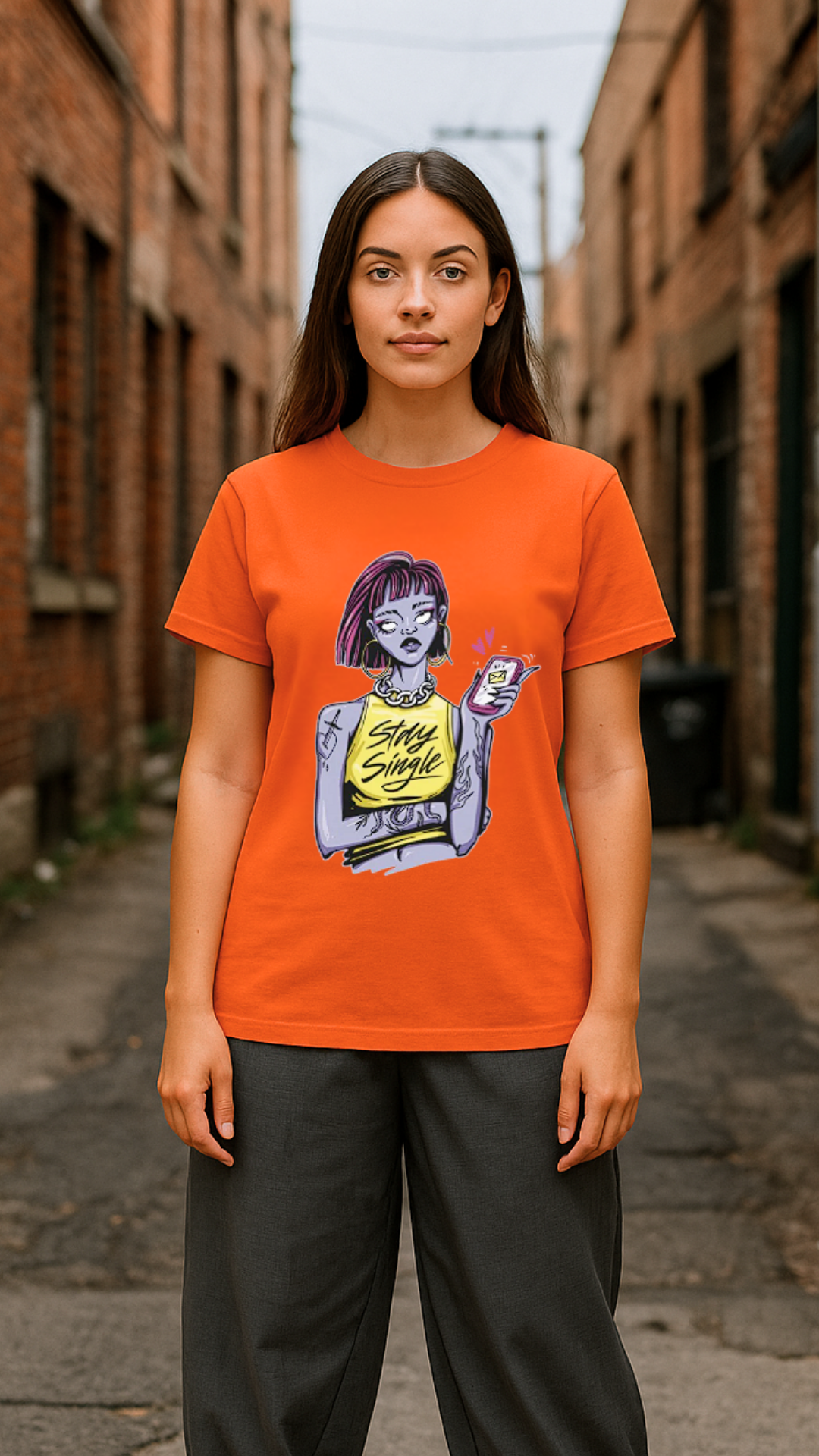 Women's Stay Single Streetwear Classic Fit T-shirt