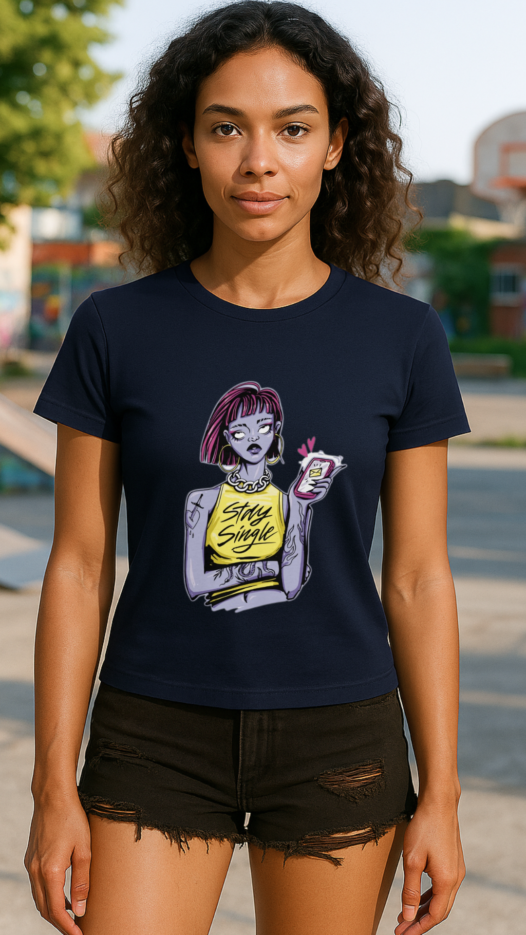 Women's Stay Single Streetwear Classic Fit T-shirt