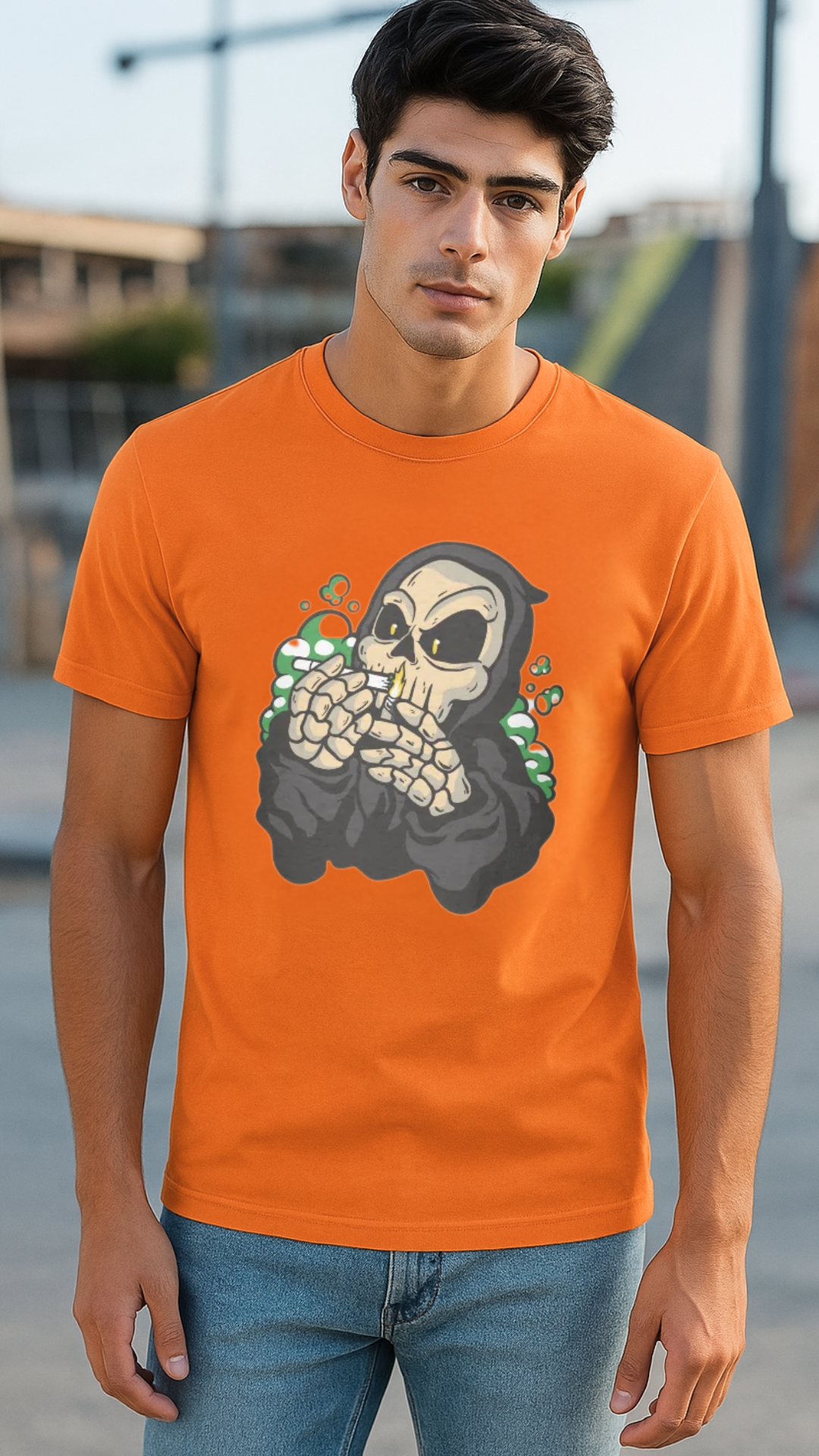 Men's Smoking Death Streetwear Classic Fit T-shirt