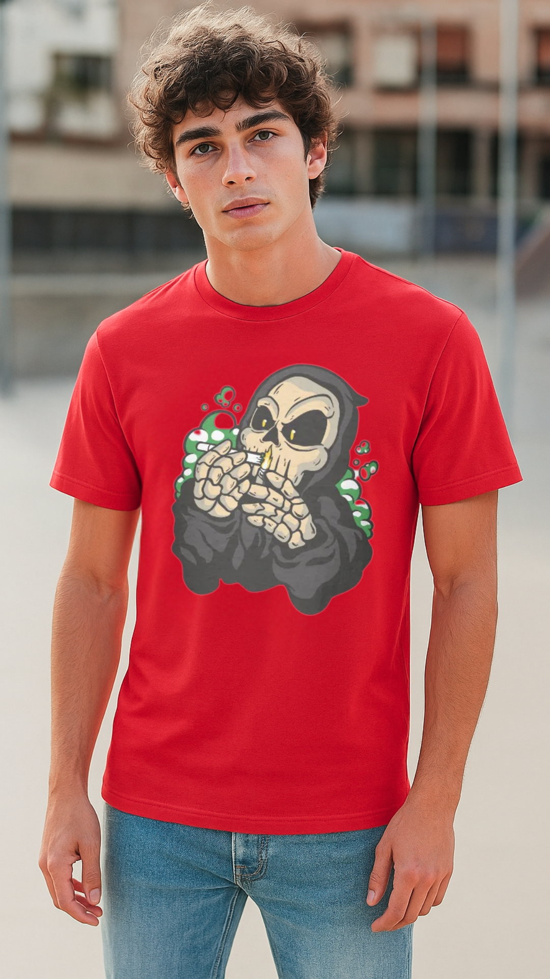 Men's Smoking Death Streetwear Classic Fit T-shirt
