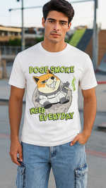 Men's Doge Smoke Streetwear Classic Fit T-shirt