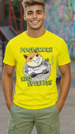 Men's Doge Smoke Streetwear Classic Fit T-shirt