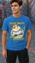 Men's Doge Smoke Streetwear Classic Fit T-shirt