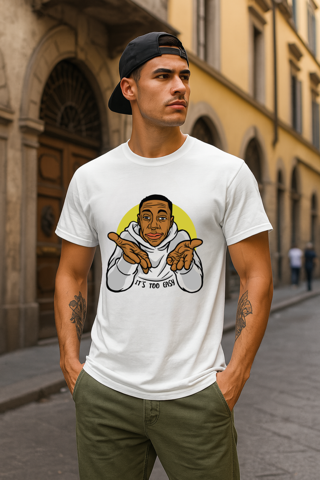 Men's It's Too Easy Streetwear Classic Fit T-shirt