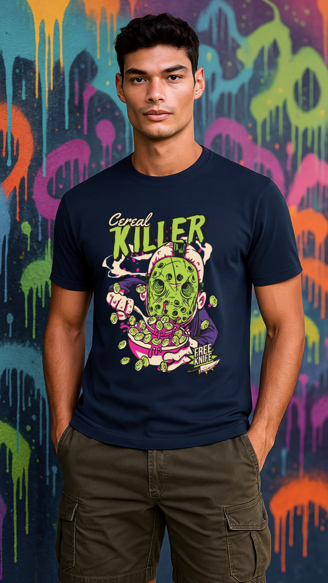 Men's Cereal Killer Streetwear Classic Fit T-shirt