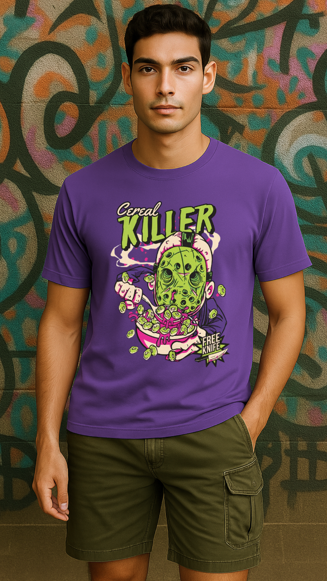 Men's Cereal Killer Streetwear Classic Fit T-shirt