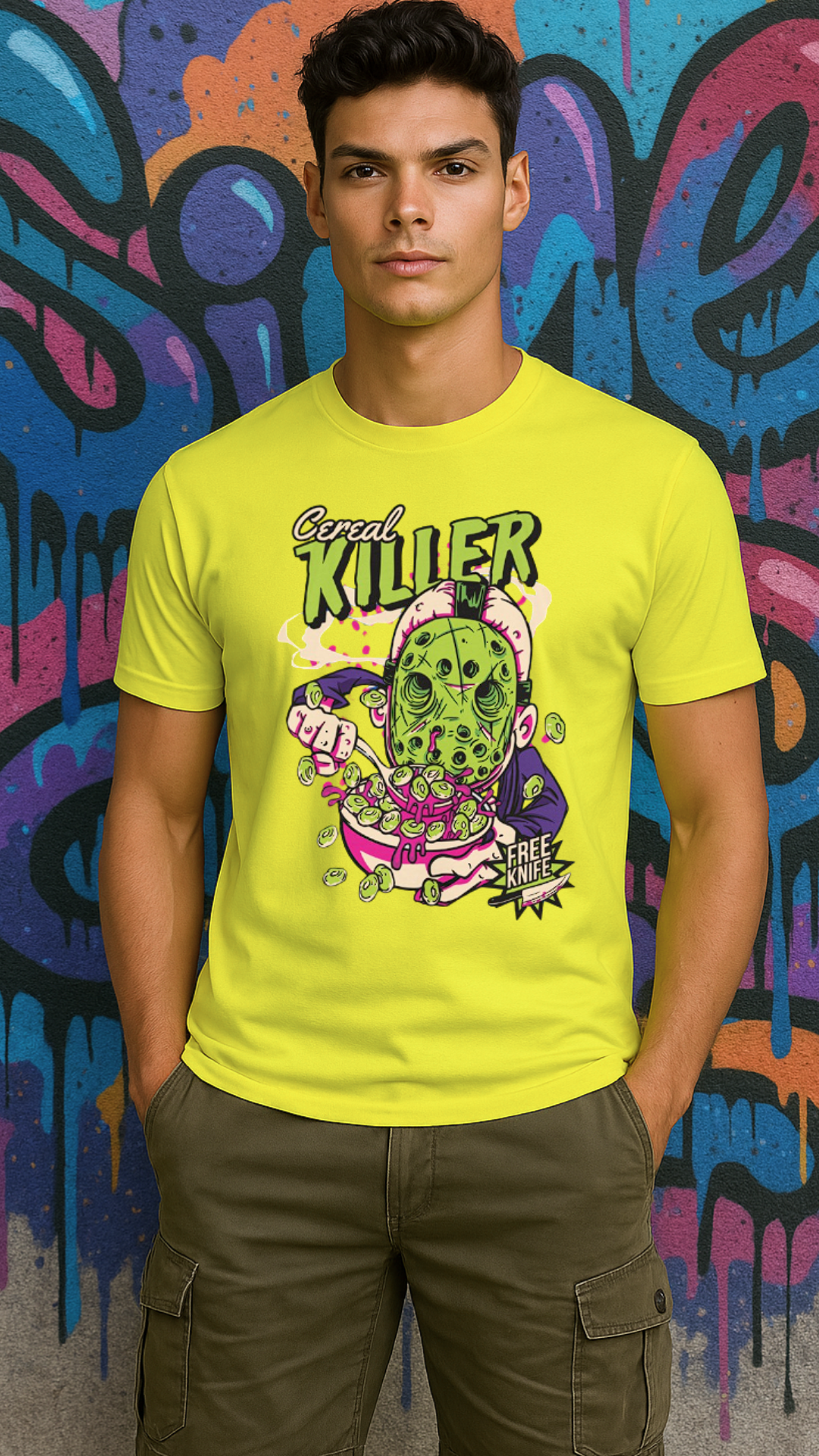 Men's Cereal Killer Streetwear Classic Fit T-shirt