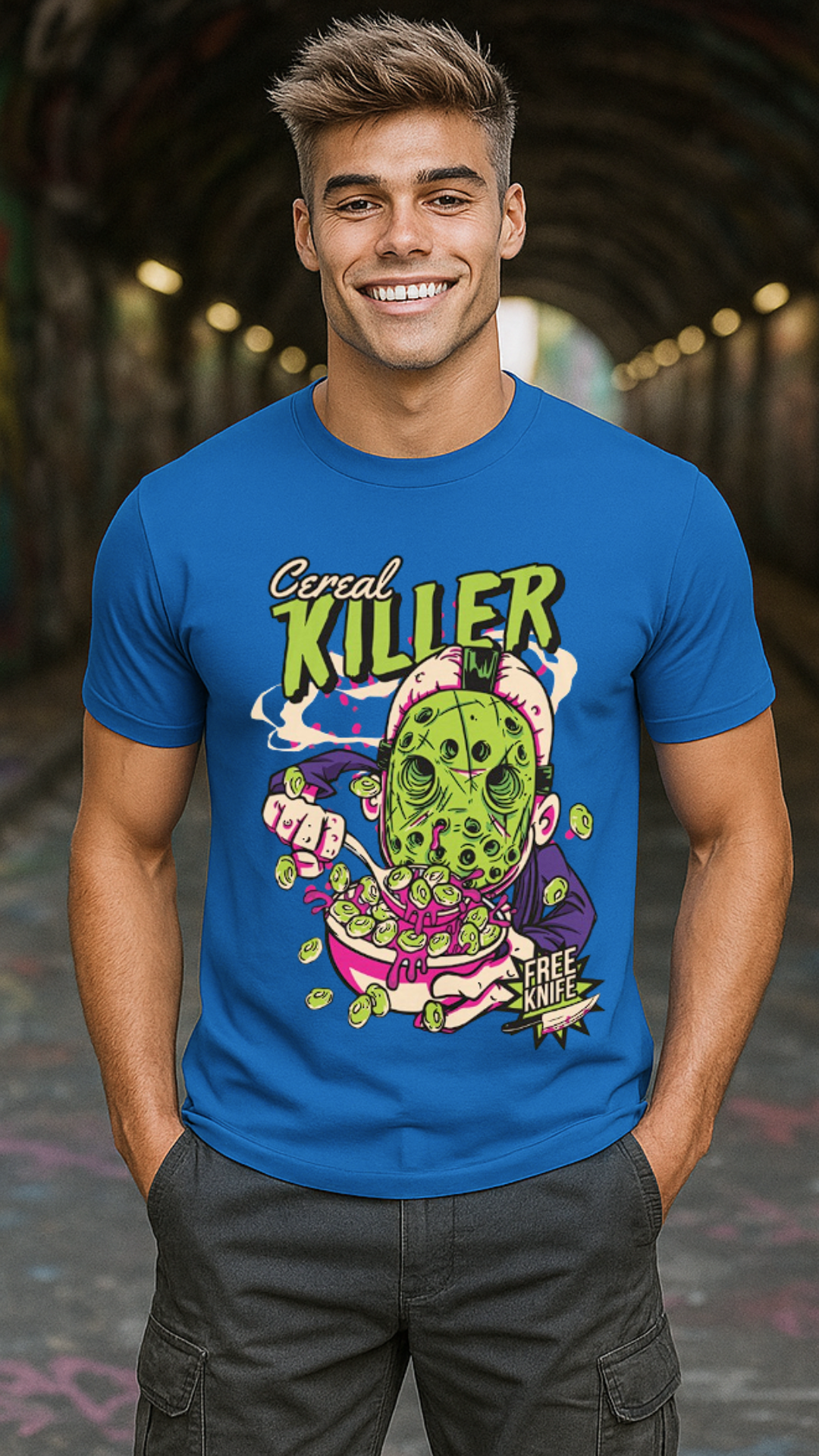 Men's Cereal Killer Streetwear Classic Fit T-shirt
