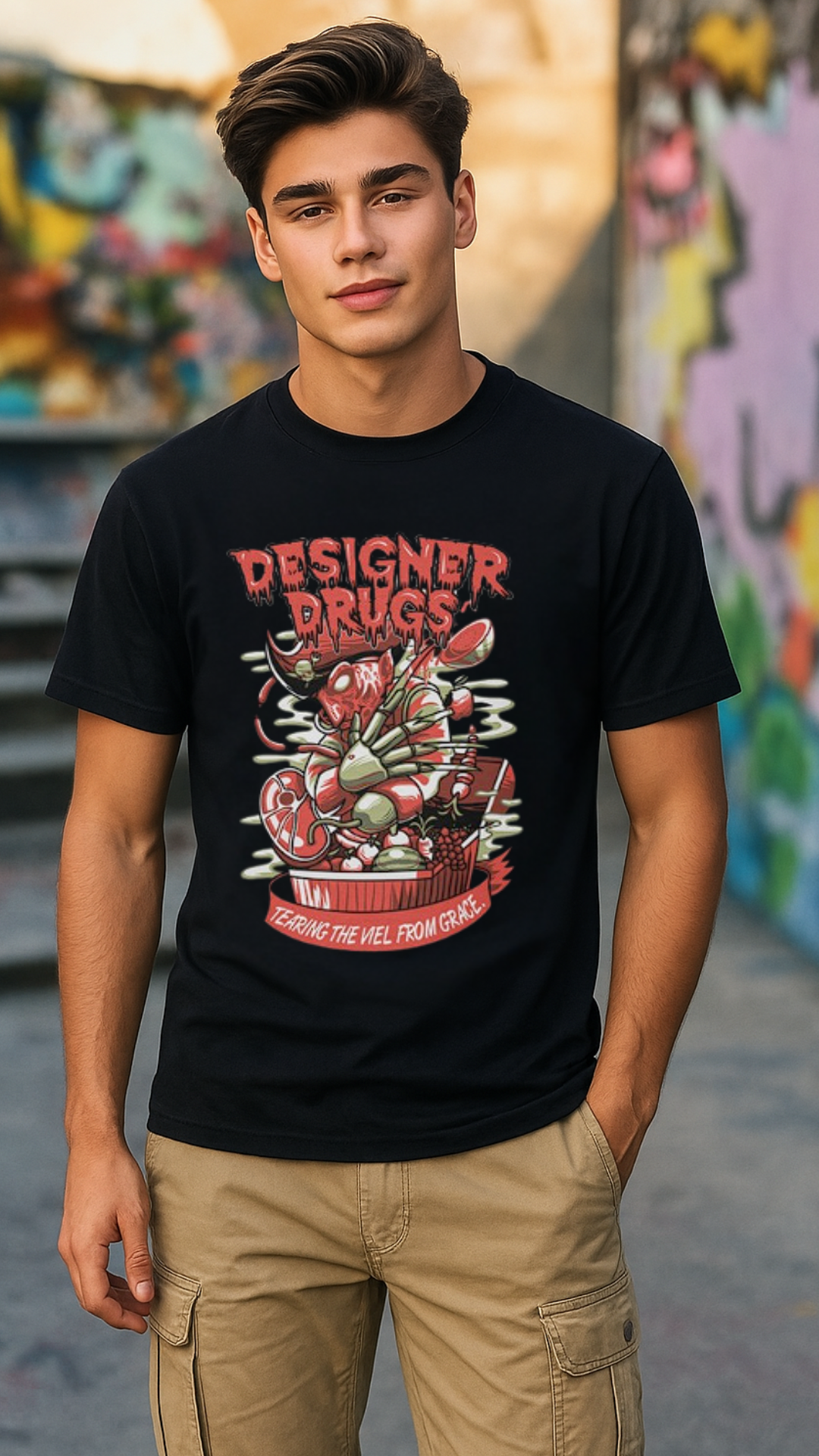 Men's Designer Drugs Streetwear Classic Fit T-shirt