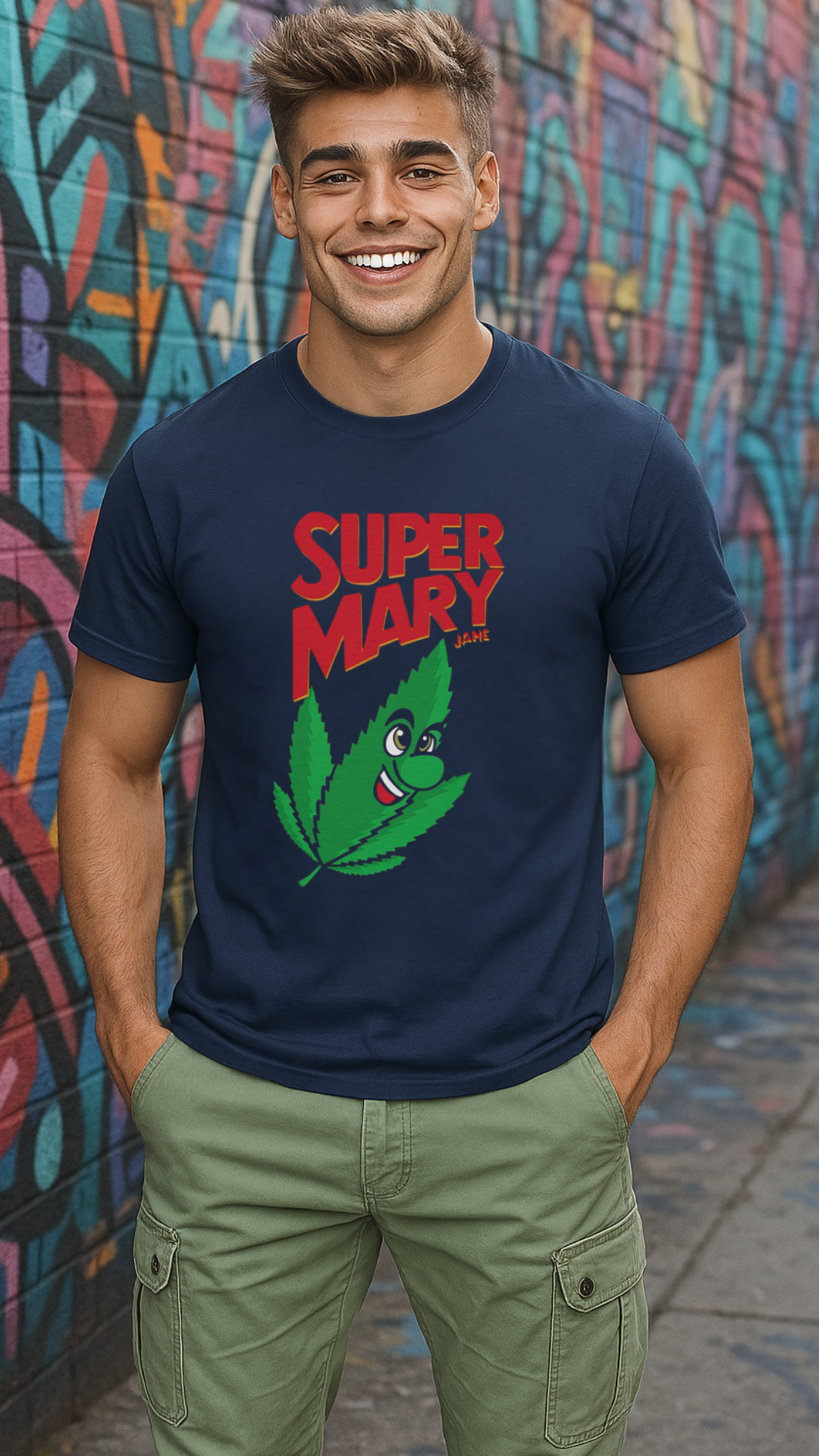 Men's Super Mary Jane Streetwear Classic Fit T-shirt