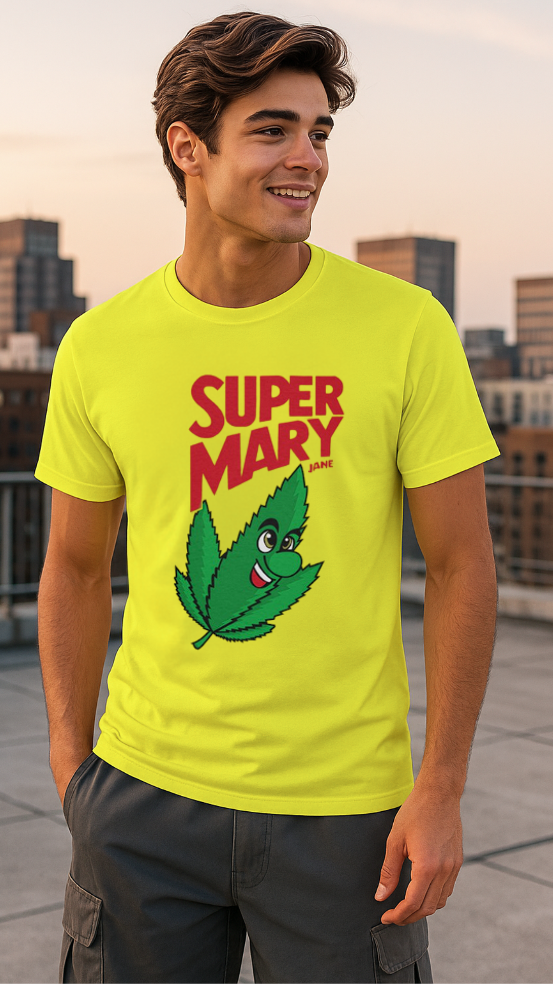 Men's Super Mary Jane Streetwear Classic Fit T-shirt
