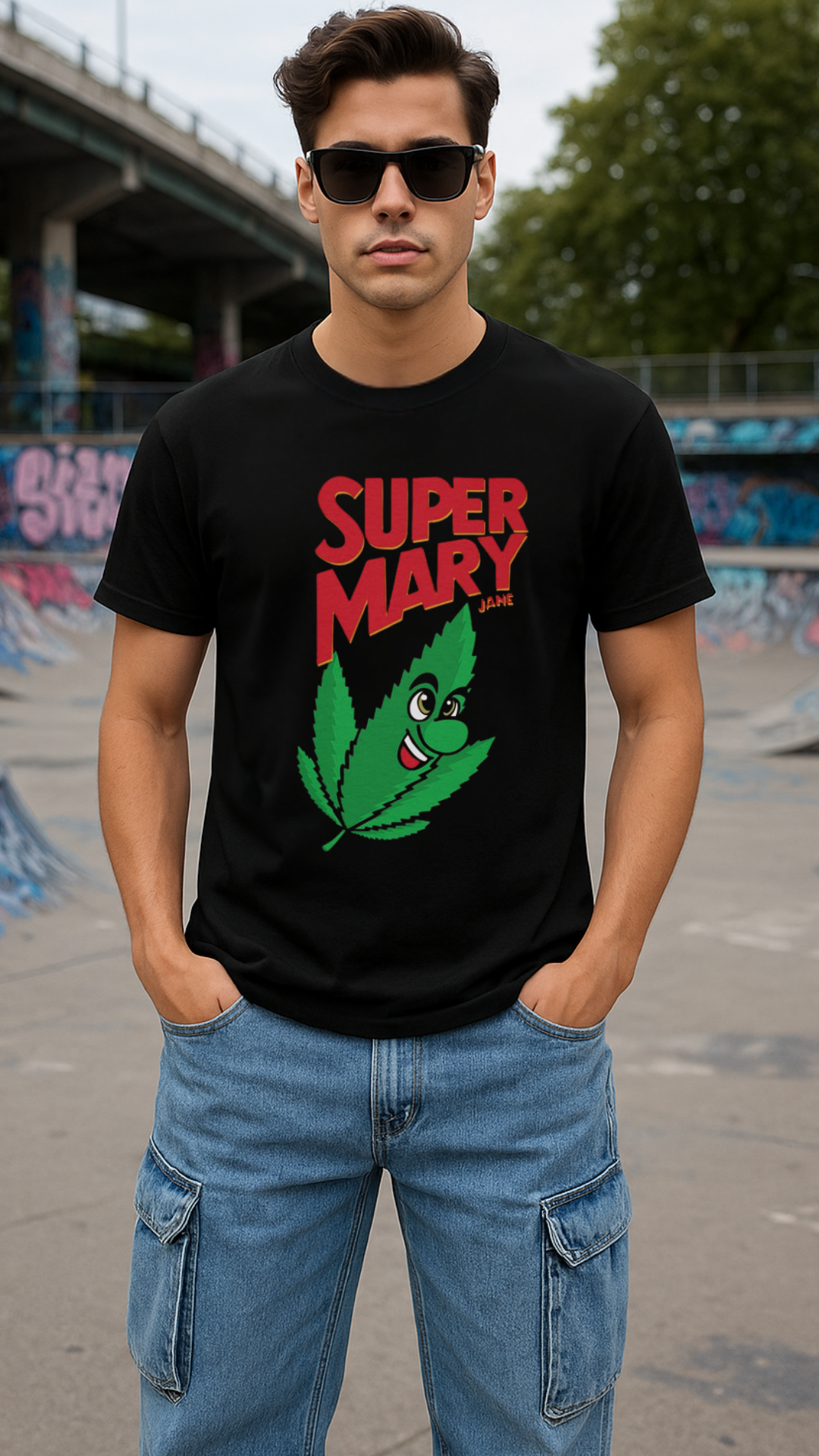 Men's Super Mary Jane Streetwear Classic Fit T-shirt