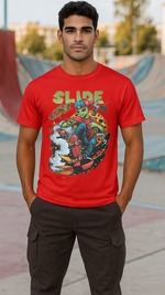 Men's Slide Streetwear Classic Fit T-shirt