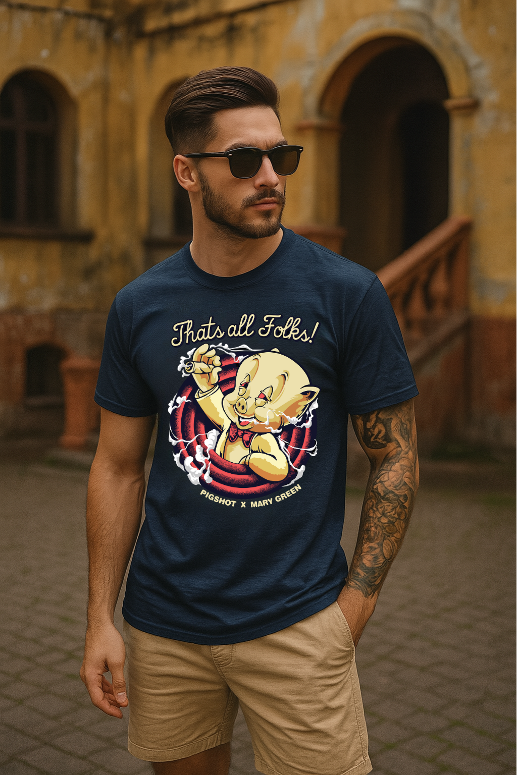 Men's That's All Folks Streetwear Classic Fit T-shirt