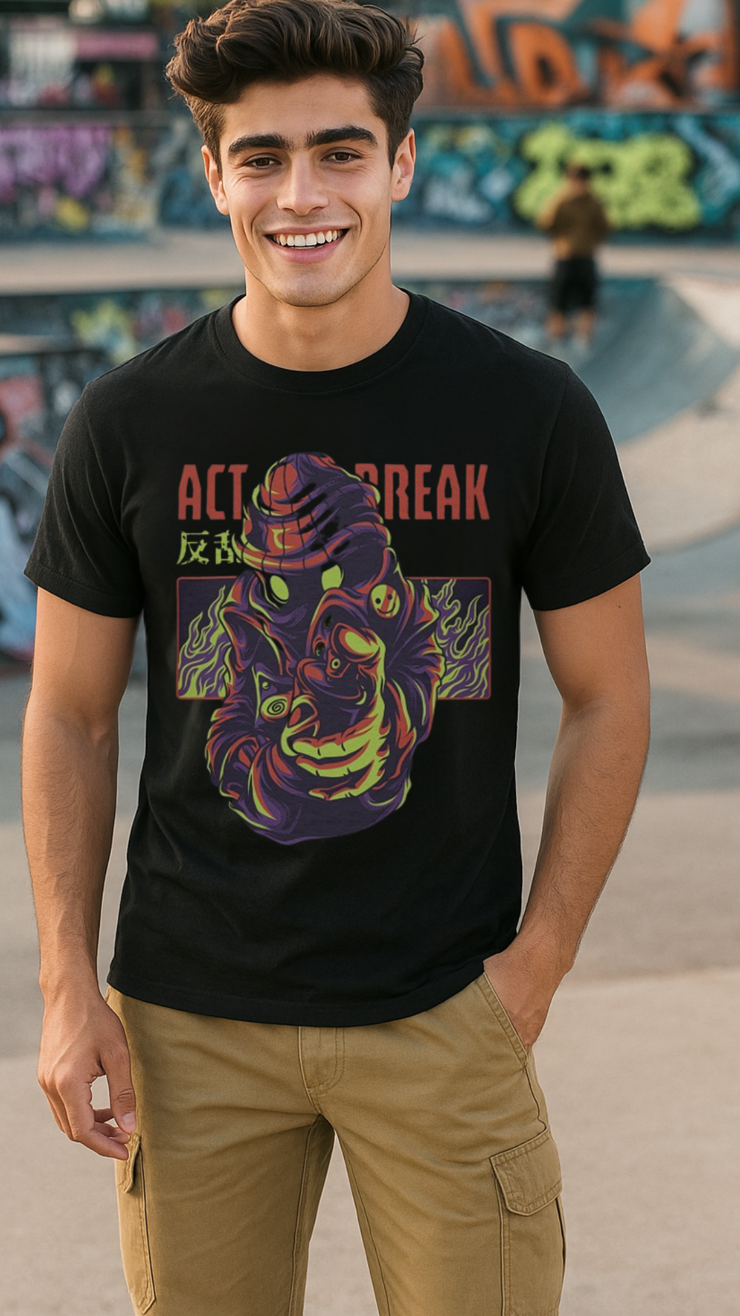 Men's Act Break Streetwear Classic Fit T-shirt