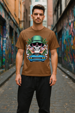 Men's Skull Rider Streetwear Classic Fit T-shirt