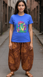 Women's Funky Mushroom Colony Acid & Punk Classic Fit T-shirt
