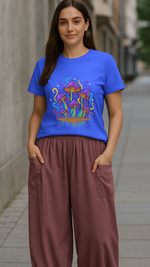 Women's Melting Mushroom Acid & Punk Classic Fit T-shirt